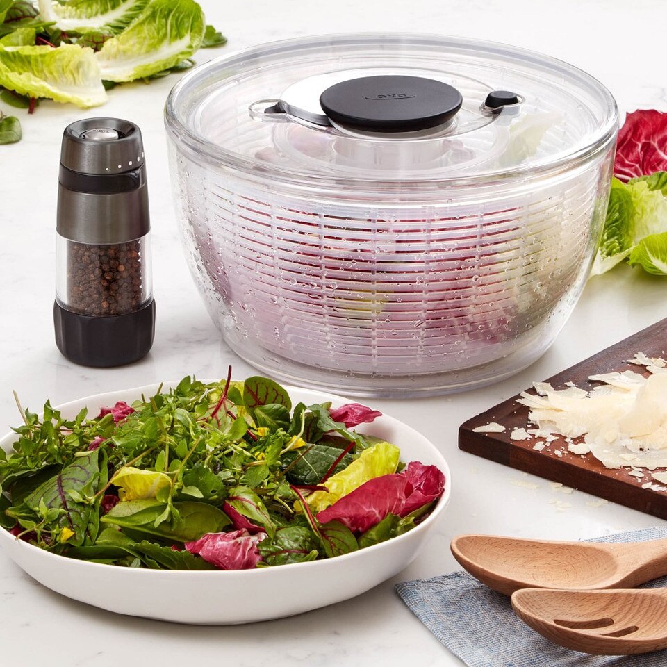 OXO Small Salad Spinner, Clear Williams Sonoma Australia